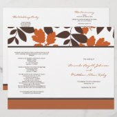 Hochzeit im Herbst Orange und Brown (Vorne/Hinten)