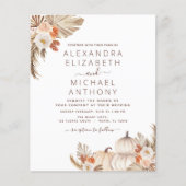 Hochzeit im Herbst Pampas Grass Terracotta (Vorderseite)