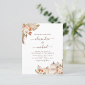 Hochzeit im Herbst Pampas Grass Terracotta (Stehend Vorderseite)