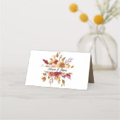 Hochzeit im Herbst Platzkarte (Rückseite)