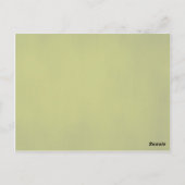 Hochzeit im Herbst Postkarte (Rückseite)