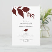 Hochzeit im Herbst Probe Einladung (Stehend Vorderseite)