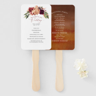 Hochzeit im Herbst-Programm "Earthy Tones" Fächer