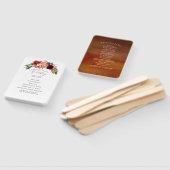 Hochzeit im Herbst-Programm "Earthy Tones" Fächer (Non-assembled)