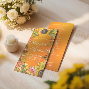 Hochzeit im Herbst Programme Autumn Maple Blätter