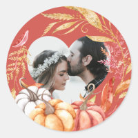 Hochzeit im Herbst Pumpkin Herz Form Foto warmes R