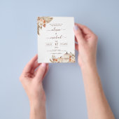 Hochzeit im Herbst Pumpkins Pampas Grass Flyer (Gruppe)