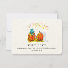 Hochzeit im Herbst Pumpkins Save The Date