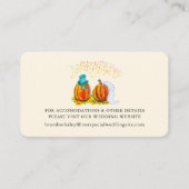 Hochzeit im Herbst Pumpkins Website Begleitkarte (Vorderseite)