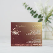 Hochzeit im Herbst Richtung Unterkunft Postkarte (Stehend Vorderseite)