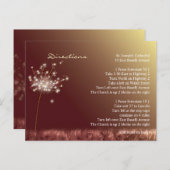 Hochzeit im Herbst Richtung Unterkunft Postkarte (Vorne/Hinten)