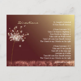 Hochzeit im Herbst Richtung Unterkunft Postkarte