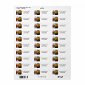 Hochzeit im Herbst Rücksendeadresse-Aufkleber einl (Vorne)