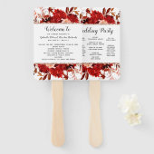 Hochzeit im Herbst Rustic Beauty Floral Fächer (Vorne und Hinten)