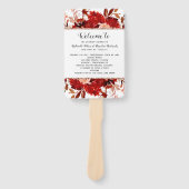 Hochzeit im Herbst Rustic Beauty Floral Fächer (Vorderseite)