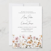 Hochzeit im Herbst Rustikale Wasserfarbe Einladung (Vorderseite)