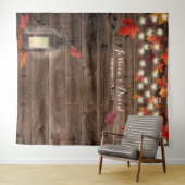 Hochzeit im Herbst Rustikaler Herbst hinterlässt L Wandteppich (Beispiel (Horizontal))