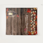 Hochzeit im Herbst Rustikaler Herbst hinterlässt L Wandteppich (Vorderseite (Horizontal))