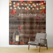 Hochzeit im Herbst Rustikaler Herbst hinterlässt L Wandteppich (Beispiel)