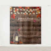 Hochzeit im Herbst Rustikaler Herbst hinterlässt L Wandteppich (Vorderseite)