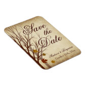 Hochzeit im Herbst Save the Date Flexible Magnet (Rechte Seite)