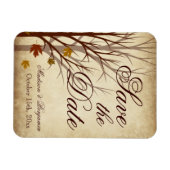 Hochzeit im Herbst Save the Date Flexible Magnet (Horizontal)