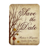 Hochzeit im Herbst Save the Date Flexible Magnet (Vertikal)