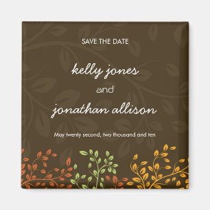 Hochzeit im Herbst:: Save the Date Magneten Magnet