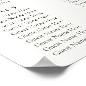 Hochzeit im Herbst Seekartenplakat Poster (Ecke)