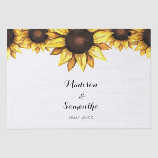 Hochzeit im Herbst Seidenpapier (Vorderseite)