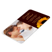 Hochzeit im Herbst Speichern des Datumsfensters Magnet (Linke Seite)