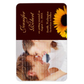 Hochzeit im Herbst Speichern des Datumsfensters Magnet (Vertikal)