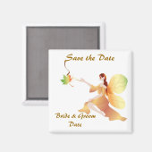 Hochzeit im Herbst Speichern des Datumsfensters Magnet (Vorderseite/Rückseite)