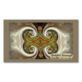 "Hochzeit im Herbst Table Bevorzugung" Business Ca Magnetische Visitenkarte