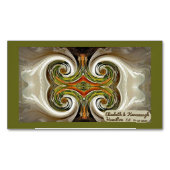 "Hochzeit im Herbst Table Bevorzugung" Business Ca Magnetische Visitenkarte (Vorderseite)