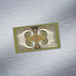 "Hochzeit im Herbst Table Bevorzugung" Business Ca Magnetische Visitenkarte