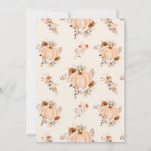 Hochzeit im Herbst Terracotta Save The Date (Rückseite)