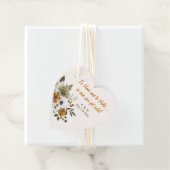 Hochzeit im Herbst Throw Blanket Rustikale Blume Geschenkanhänger (Beispiel)