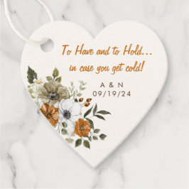 Hochzeit im Herbst Throw Blanket Rustikale Blume Geschenkanhänger