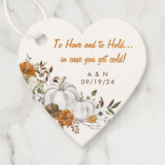 Hochzeit im Herbst Throw Blanket Rustikaler Blumen Geschenkanhänger