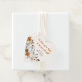 Hochzeit im Herbst Throw Blanket Rustikaler Blumen Geschenkanhänger (Beispiel)