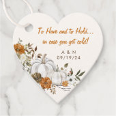 Hochzeit im Herbst Throw Blanket Rustikaler Blumen Geschenkanhänger (Vorderseite)