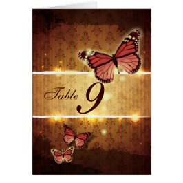 Hochzeit im Herbst-Tischnummer