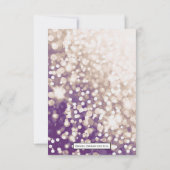 Hochzeit im Herbst UAWG - Champagner und Pflaumen Einladung (Rückseite)