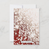 Hochzeit im Herbst UAWG - Champagner und Rot Einladung (Rückseite)