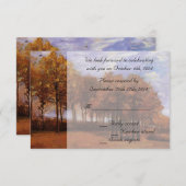 Hochzeit im Herbst UAWG Einladungen. Herbstlandsch Einladung (Vorne/Hinten)