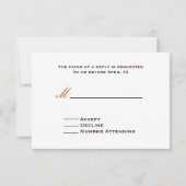 Hochzeit im Herbst UAWG: Mason Jar Blume & Barnwoo RSVP Karte (Rückseite)