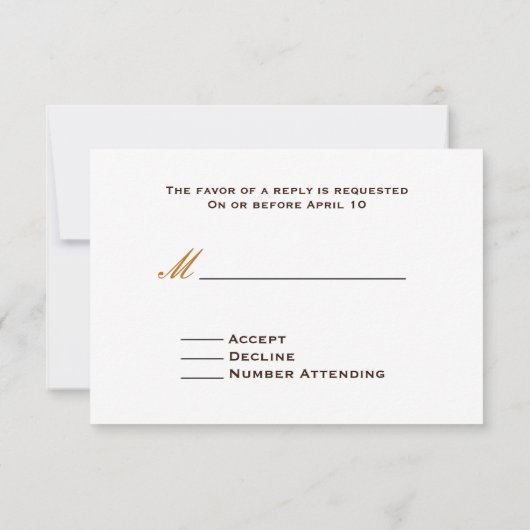 Hochzeit im Herbst UAWG: Mason Jar Blume & Barnwoo RSVP Karte (Rückseite)