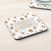 Hochzeit im Herbst Untersetzer (Linke Seite)