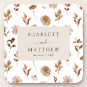 Hochzeit im Herbst Untersetzer (Vorderseite)